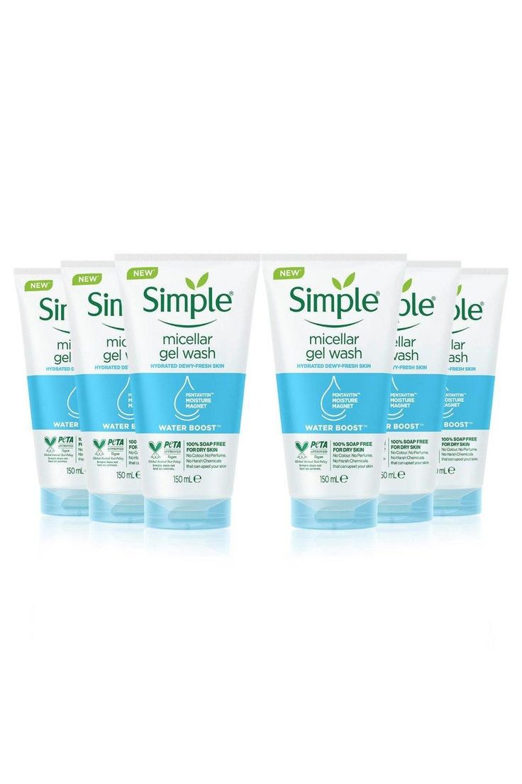 Simple Water Boost Micellar Facial Gel Wash 150ml