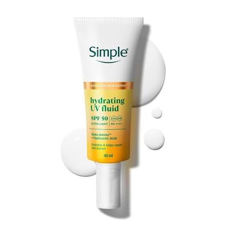 Simple Hydrating UV Fluid SPF50 Sunscreen