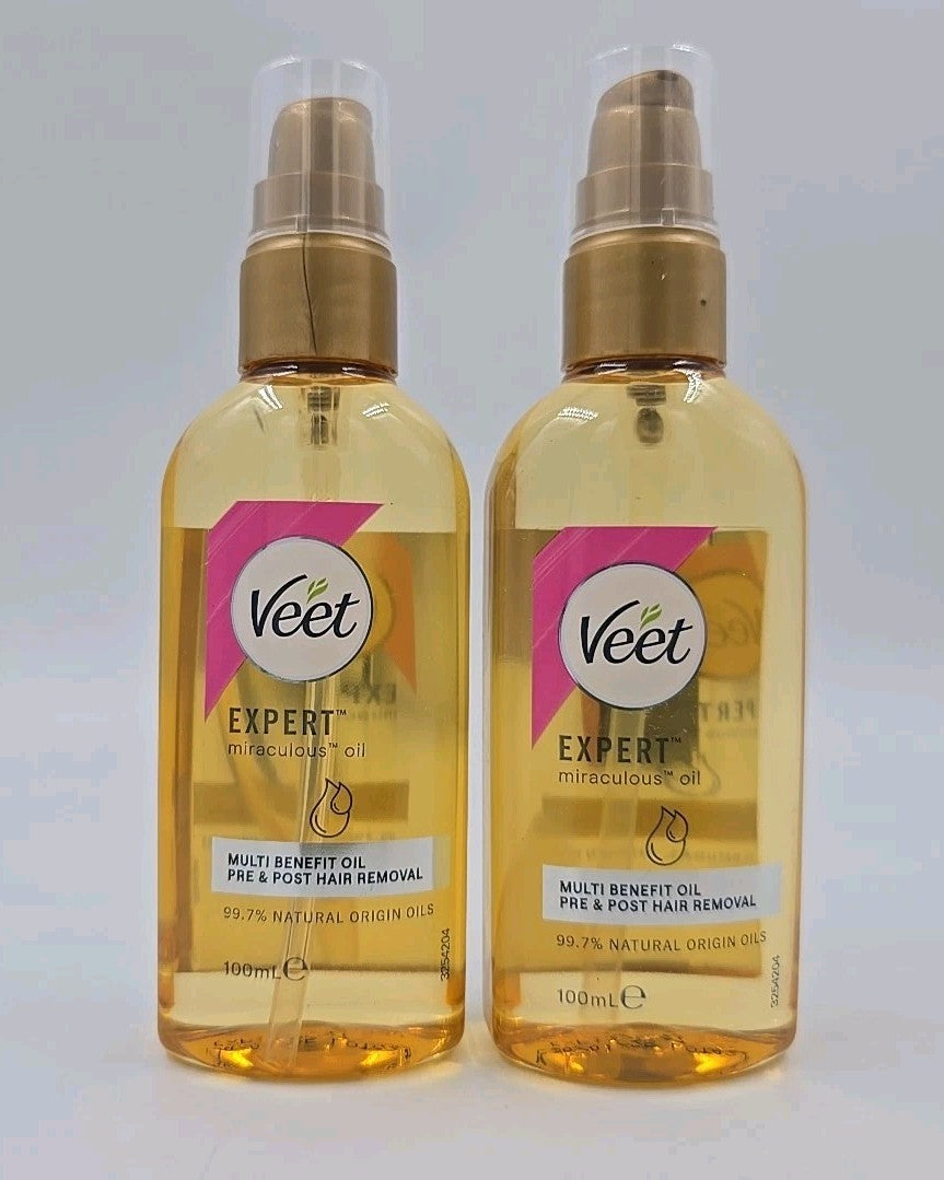 Veet Expert Miraculous Oil for Pre and Post Hair Removal 100mL