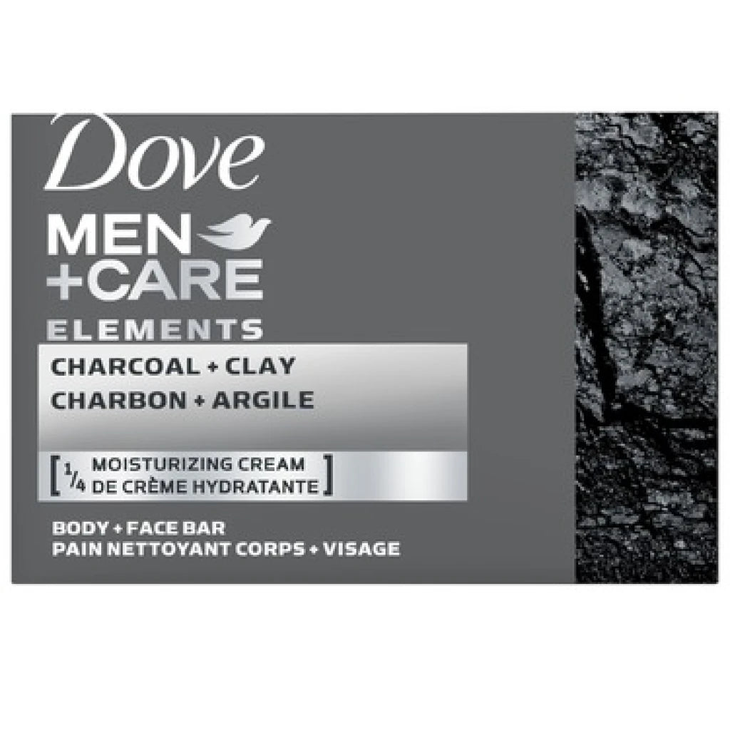 Dove Men+Care Elements Charcoal+Clay Body + Face Bar