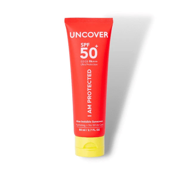 UNCOVER Aloe Invisible Sunscreen SPF 50+ 80ml