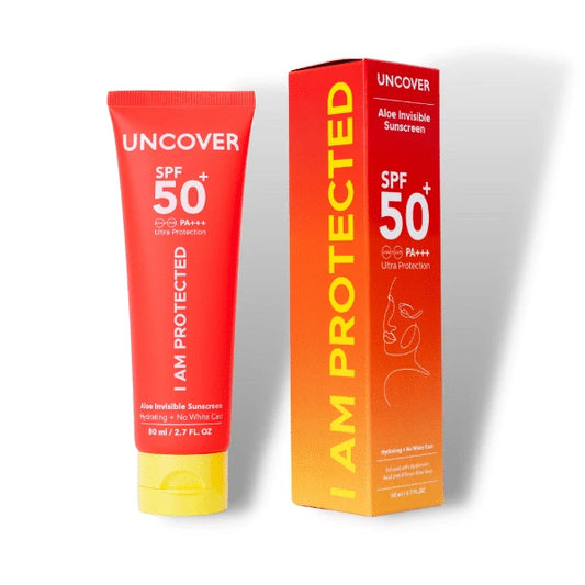 UNCOVER Aloe Invisible Sunscreen SPF 50+ 80ml