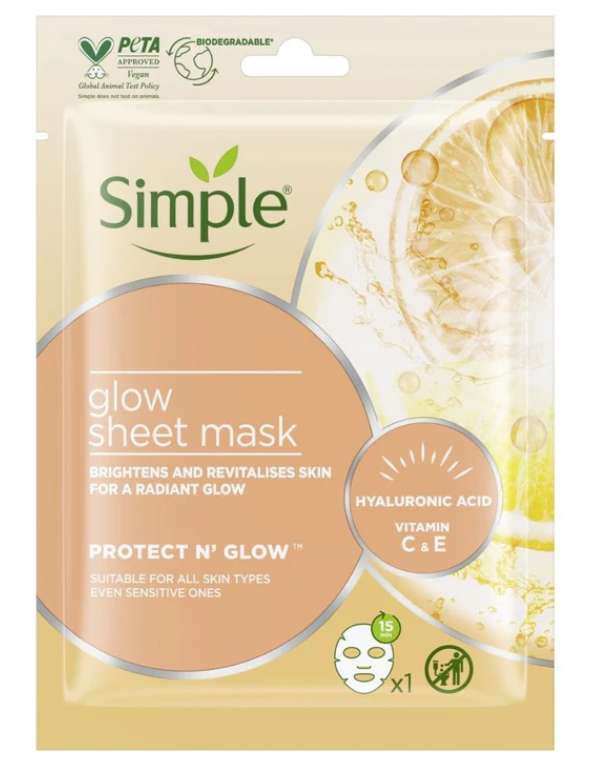 Simple Protect N Glow 48hr Glow Sheet Mask