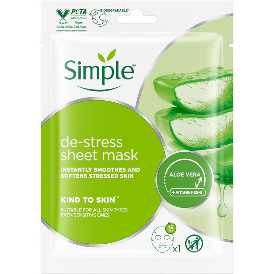 Simple Kind to Skin De-Stress Sheet Mask