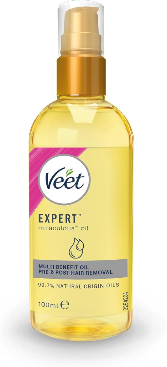 Veet Expert Miraculous Oil for Pre and Post Hair Removal 100mL