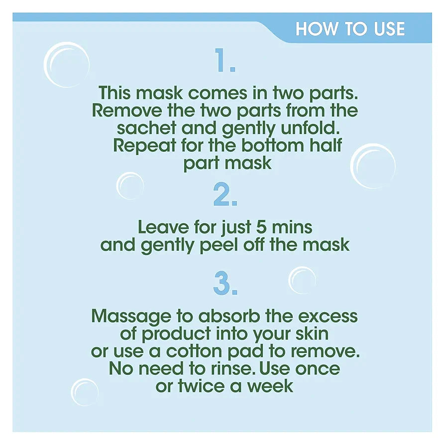 Simple water boost 5 Minute Reset Hydrogel sheet mask