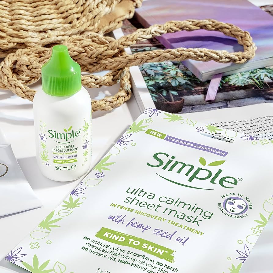 Simple Calming Moisturiser with hemp seed oil