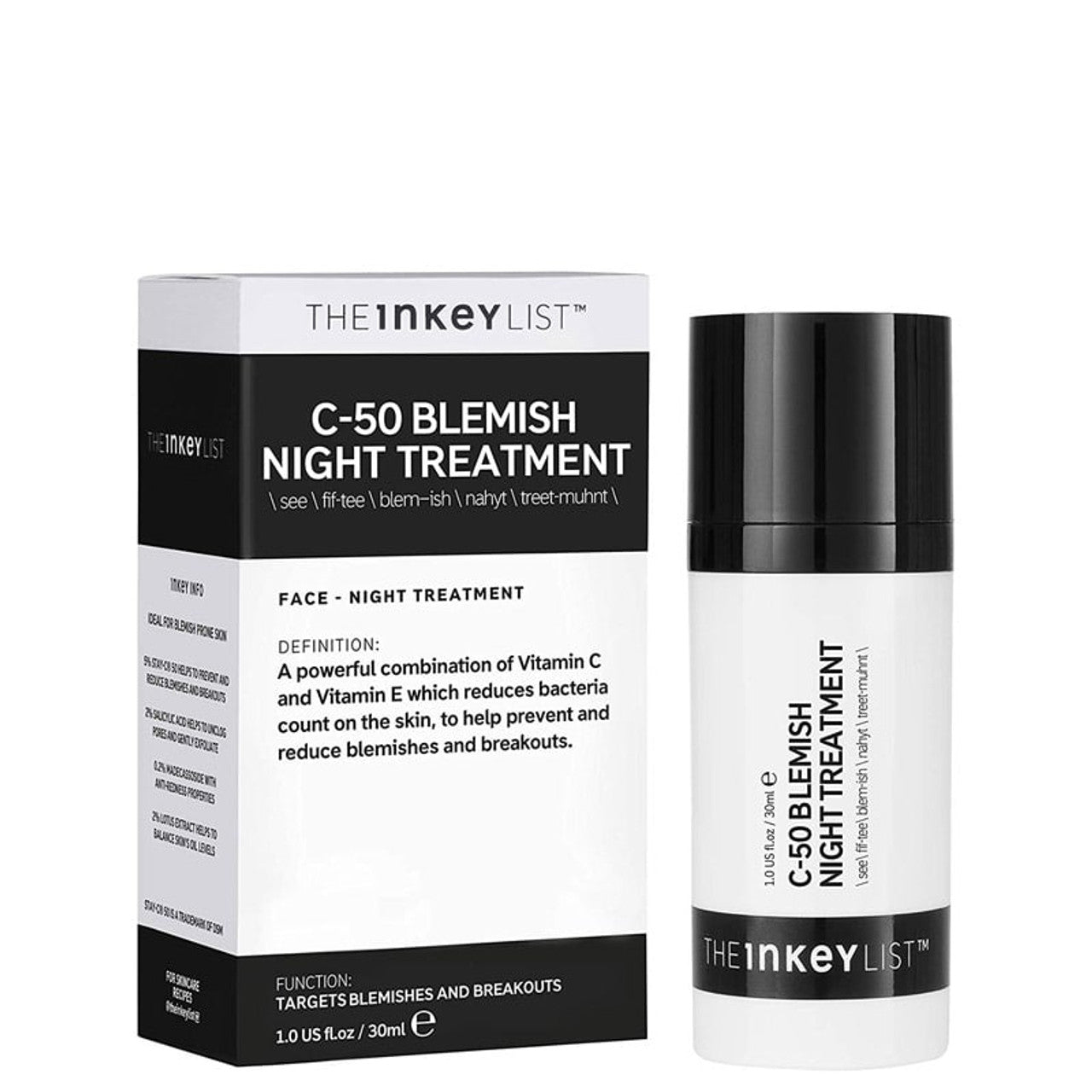 The InKey List C50 Blemish Night Treatment
