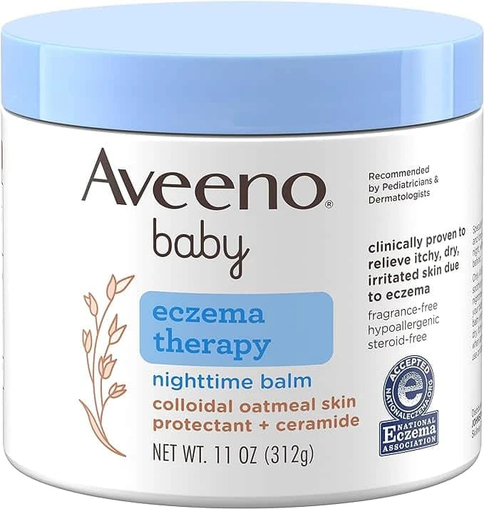 Aveeno Baby Eczema Therapy Nighttime Balm, Skin Protectant for Eczema Relief,312g