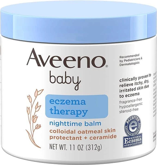 Aveeno Baby Eczema Therapy Nighttime Balm, Skin Protectant for Eczema Relief,312g