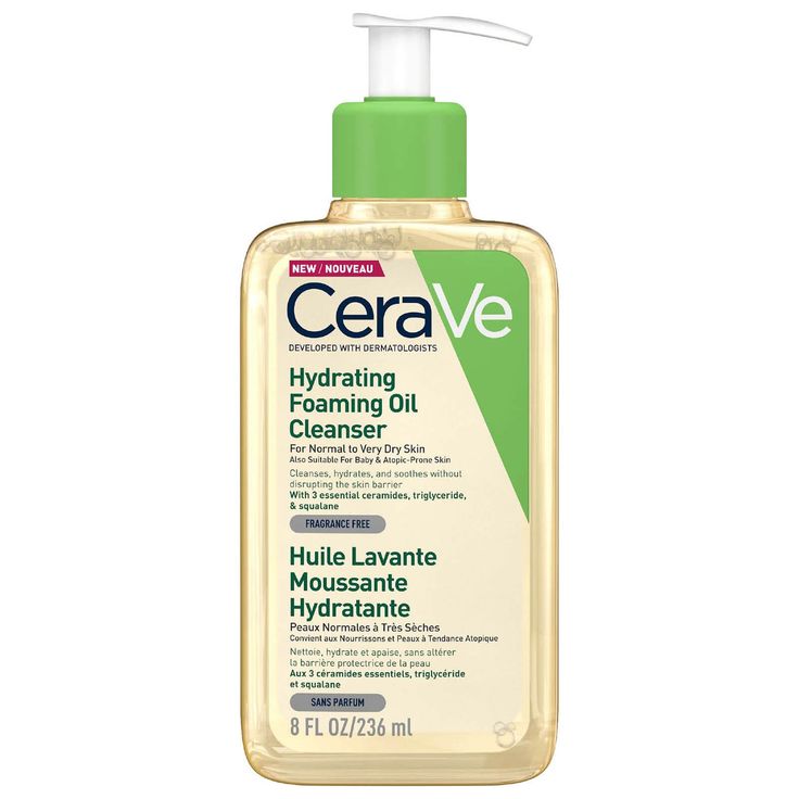 Cerave Hydrating Foaming Oil cleanser