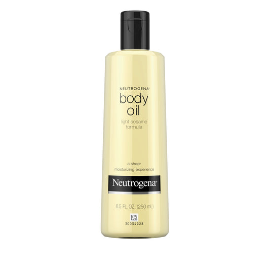 Neutrogena lightweight body oil for dry skin.