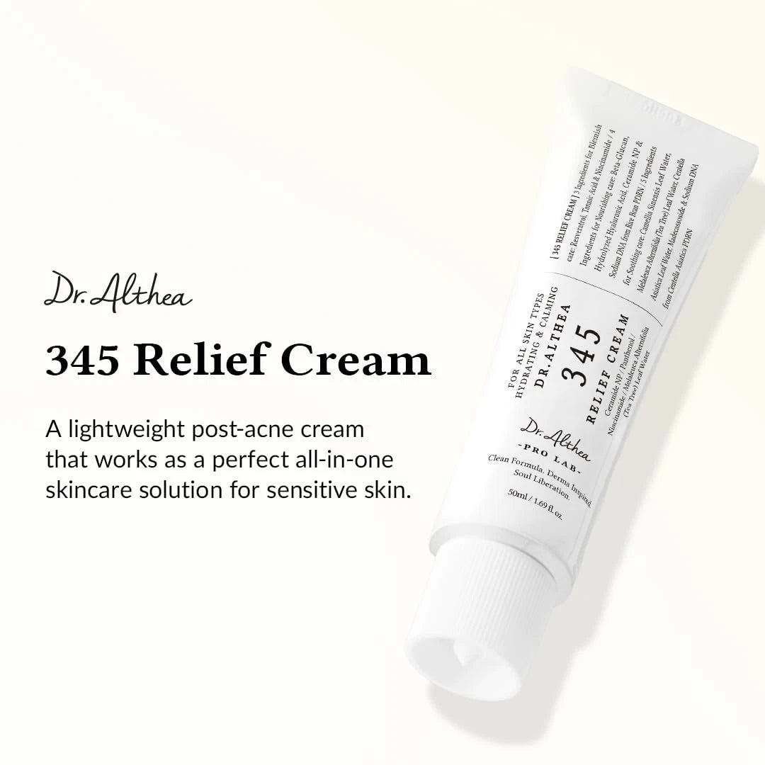 Dr. Althea 345 Relief Cream, Daily Face Moisturizer,50ml