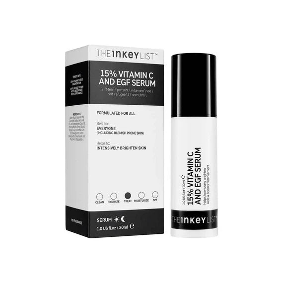 The INKEY List 15% Vitamin C and EGF Serum 30 ml