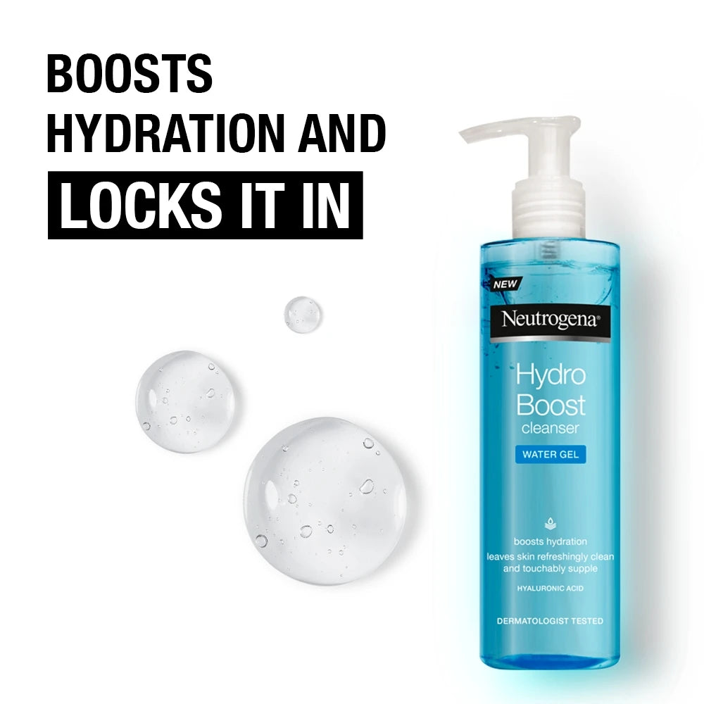 Neutrogena Hydro Boost Water Gel Face Cleanser with Hyaluronic Acid 200ml